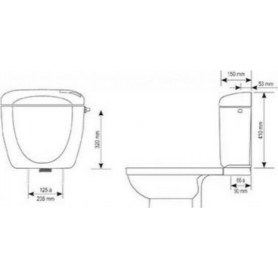 Καζανάκι Rondo Siamp Universal 33200 Υψηλής Πίεσης Λευκό Διπλής Ροής Με Δυνατότητα Προσαρμογής για Αντικατάσταση Πορσελάνινου Καζανακίου Καζανάκι Rondo Siamp Universal 33200 Υψηλής Πίεσης Λευκό Διπλής Ροής Με Δυνατότητα Προσαρμογής για Αντικατάσταση Πορσελάνινου Καζανακίου